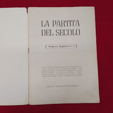 Opuscolo LA NAZIONALE DEL SECOLO L'Ungheria verso i campionati del mondo