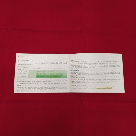 NIKON libretto originale Photonic FTN Finder manuale istruzioni