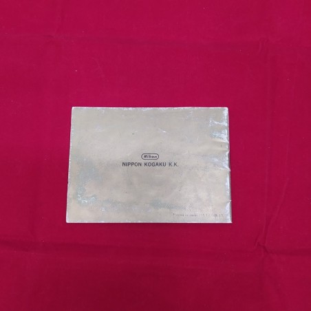 NIKON libretto originale Photonic FTN Finder manuale istruzioni