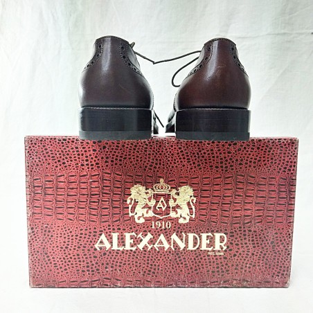 Scarpe uomo Alexander tipo inglese vitello marrone tabacco nuove n° 43,5