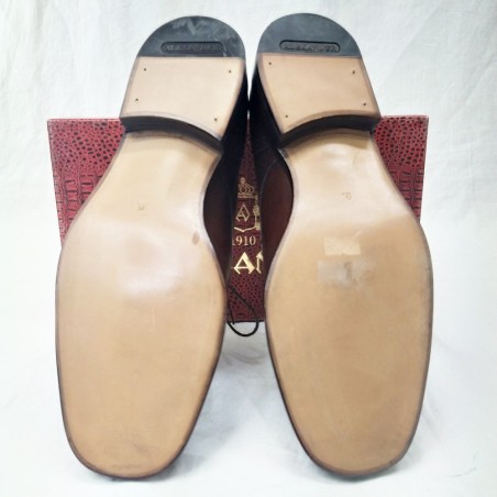 Scarpe uomo Alexander tipo inglese vitello marrone tabacco nuove n° 43,5