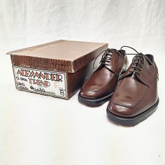 Scarpe uomo Alexander vitello marrone punta tozza nuove n° 43,5