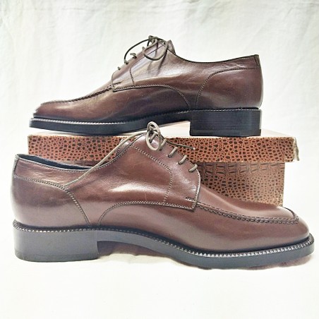 Scarpe uomo Alexander vitello marrone punta tozza nuove n° 43,5