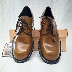 Scarpe eleganti uomo Alexander n° 43,5 nuove vera pelle vitello marrone chiaro 2