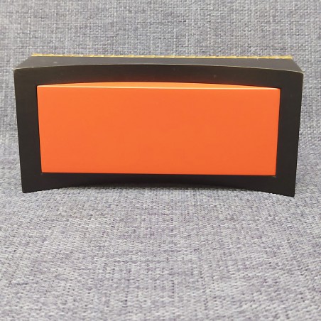 Swarovski supporto basamento nero e arancio bordo dorato senza scatola