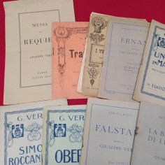 Lotto di 13 libretti opere liriche Giuseppe Verdi primi anni del 900 2