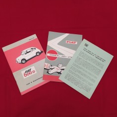 Lotto di 2 libretti FIAT Consigli agli utenti e uso manutenzione 600D