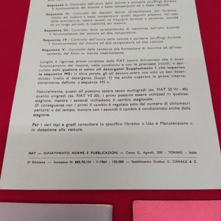 Lotto di 2 libretti FIAT Consigli agli utenti e uso manutenzione 600D