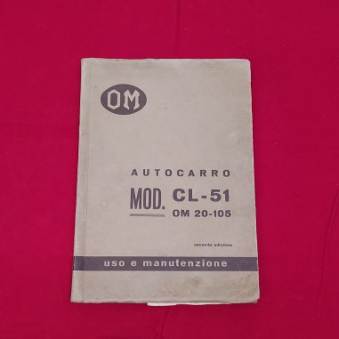 OM libretto uso e manutenzione Autocarro Mod. CL-51 anno 1956 buono