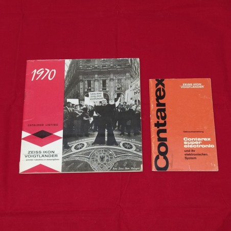 CONTAREX libretto istruzioni in tedesco + Catalogo Listino ZEISS 1970