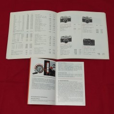 CONTAREX libretto istruzioni in tedesco + Catalogo Listino ZEISS 1970 2