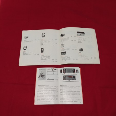 CONTAREX libretto istruzioni in tedesco + Catalogo Listino ZEISS 1970