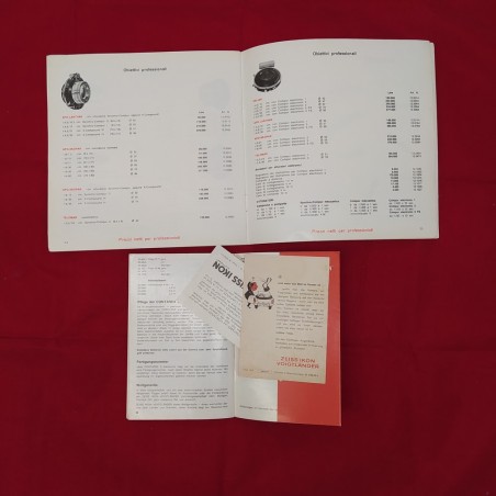 CONTAREX libretto istruzioni in tedesco + Catalogo Listino ZEISS 1970