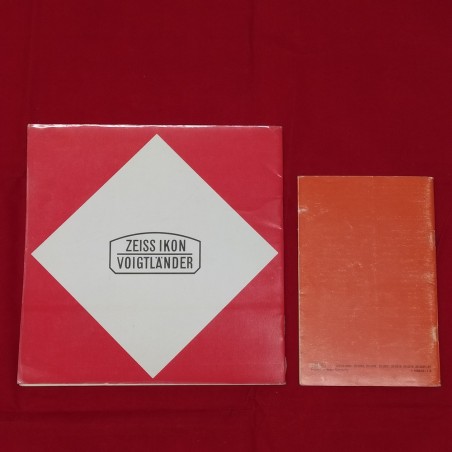 CONTAREX libretto istruzioni in tedesco + Catalogo Listino ZEISS 1970