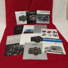 Lotto di 11 opuscoli / manuali LEICA originali