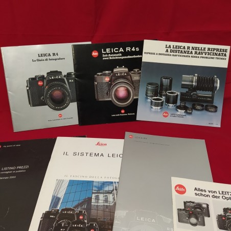 Lotto di 11 opuscoli / manuali LEICA originali