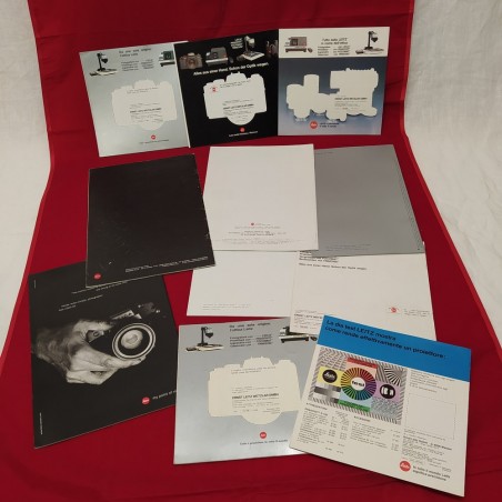 Lotto di 11 opuscoli / manuali LEICA originali