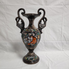 Vaso policromo Ceramica Titano San Marino h 42 cm 2