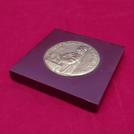 Medaglia pubblicitaria in bronzo farmaco Ideolider