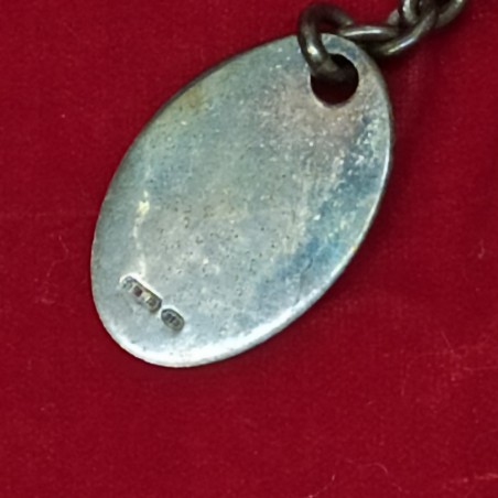 Portachiavi in argento anello e staffa da cavallo 25 grammi 11 cm