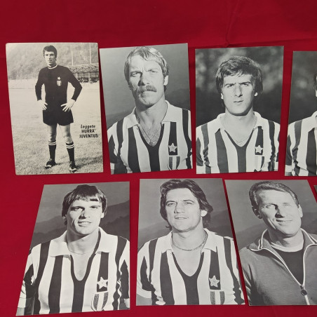 Lotto 17 cartoline giocatori Juventus anni 70 Hurrà Juventus