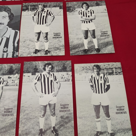Lotto 17 cartoline giocatori Juventus anni 70 Hurrà Juventus