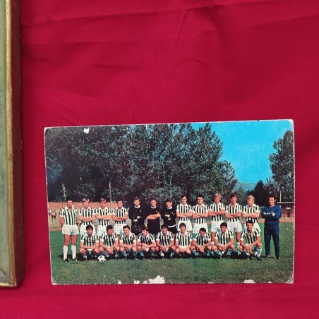 Lotto di 7 fotografie o cartoline giocatori Juventus autografate