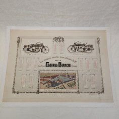 EDOARDO BIANCHI calendario pubblicitario motociclette 1923 2