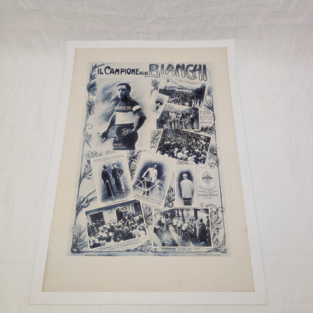 EDOARDO BIANCHI poster pubblicitario Girardengo Il Campione della Bianchi