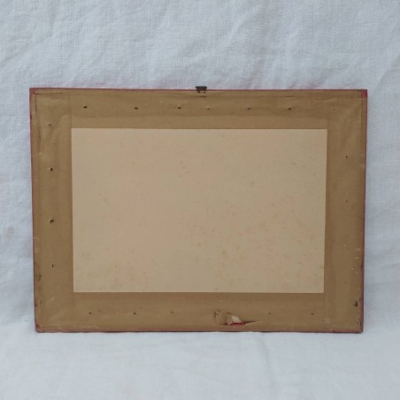 Disegno auto O.M. tipo 655 N-5 del 1932 BRUNO SACCO con cornice 35,5 x 26 cm