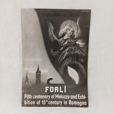 Pieghevole 1938 Forlì V° Centenario di Melozzo e Mostra del 400 romangolo