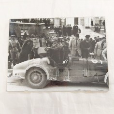 Ghergo Roma fotografia MILLEMIGLIA 40x30 auto corsa storica anni 40 Aston Martin