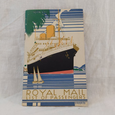 Opuscolo ROYAL MAILS List of Passengers n° 24 January 1938