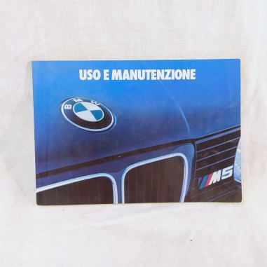 BMW M5 libretto uso manutenzione anno 1988