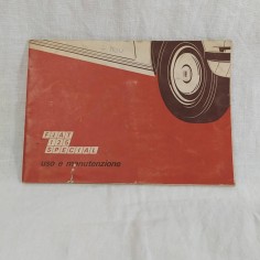 Libretto uso manutenzione FIAT 125 SPECIAL 1971 Buono