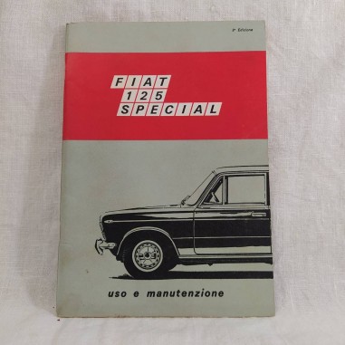 Libretto uso manutenzione FIAT 125 SPECIAL 3° edizione 1970 Buono