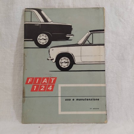 Libretto uso manutenzione FIAT 124 10° edizione 1968 Buono