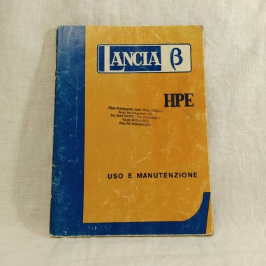 Libretto uso manutenzione LANCIA BETA HPE 1975 discreto