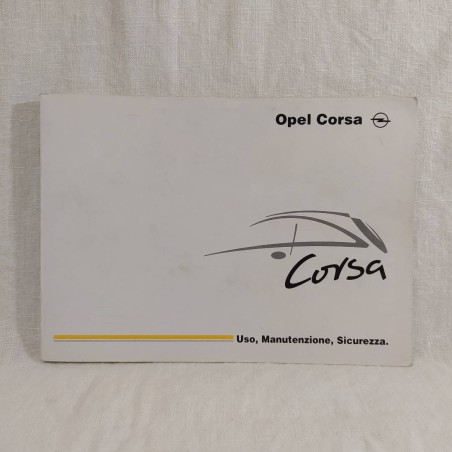 Libretto uso manutenzione OPEL CORSA Agosto 2000 ottimo