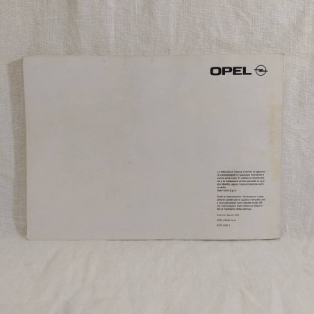 Libretto uso manutenzione OPEL CORSA Agosto 2000 ottimo