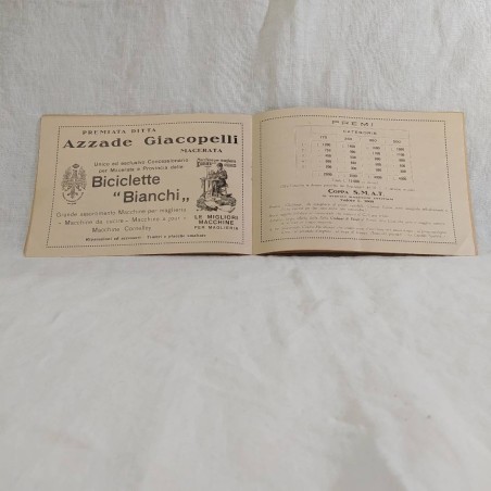 Programma III Circuito dell'HELVIA RECINA Campionato motociclistico 1927