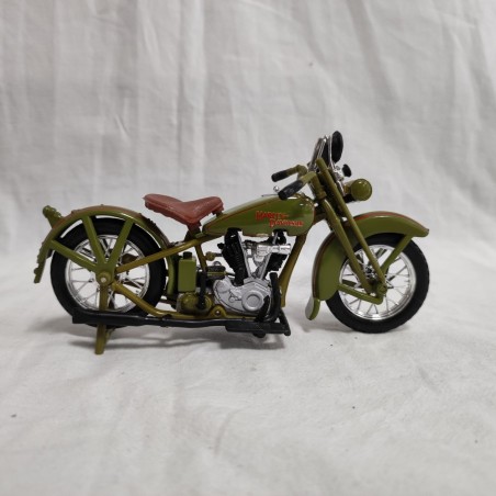 Lotto di 2 modellini Moto Harley Davidson US Army scala 1/18 esposte