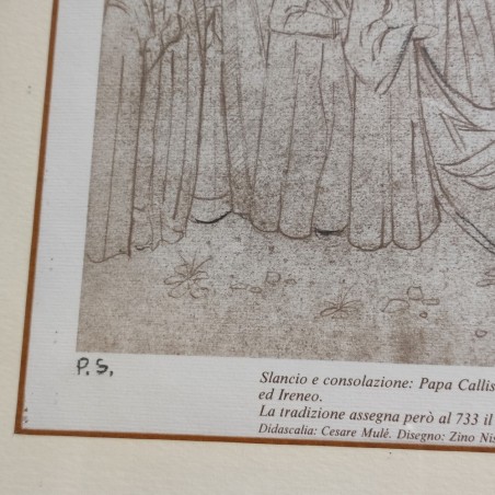 Serigrafia Zino Nisticò storia illustrata della città di Catanzaro