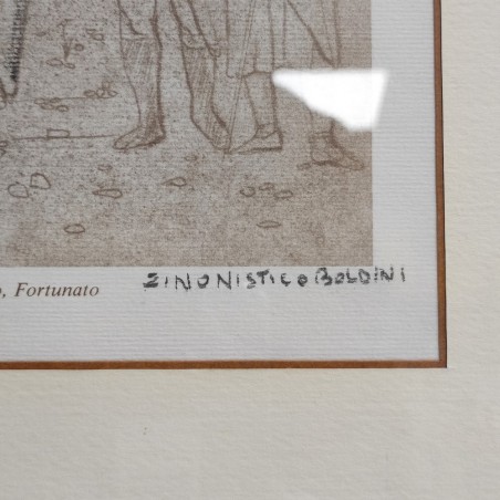 Serigrafia Zino Nisticò storia illustrata della città di Catanzaro
