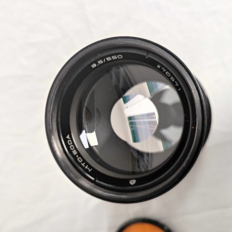 Ottica russa MTO-500A 8,5/550 mm con filtri e custodia