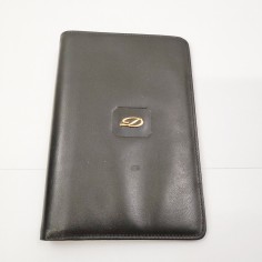Portafoglio Dupont prodotto su licenza in pelle nera 10x14 cm