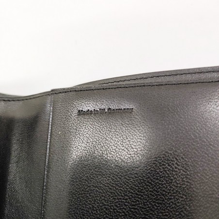 Portafoglio Dupont prodotto su licenza in pelle nera 10x14 cm