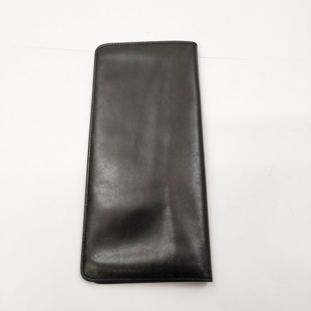 Portafoglio porta carte di credito in pelle nera Dupont 18x8 cm