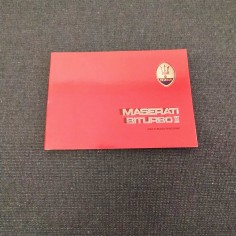 Maserati Biturbo II Libretto uso manutenzione nuovo 1986