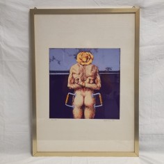 Quadro Edi Brancolini serigrafia Rosa con maniglie